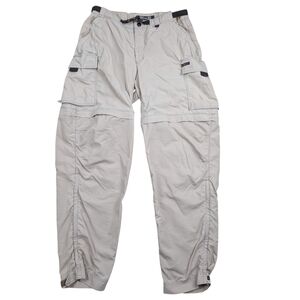 REI Nylon Convertible Zip Off Cargo Pants Women's Size 8 Beige Gorpcore Utility